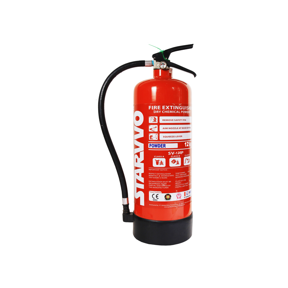 STARVVO Dry Chemical Powder Fire Extinguisher 12 Kg